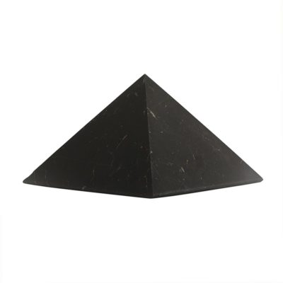 Shungite Pyramide L hand made: 10×10 cm, Shungite from Russia