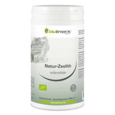 Biotraxx natural Zeolite Mineral Clay – microfine quality, 600g